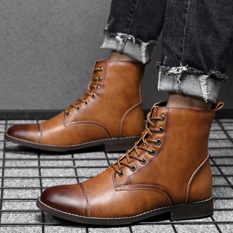 Pointed Toe Martin Boots