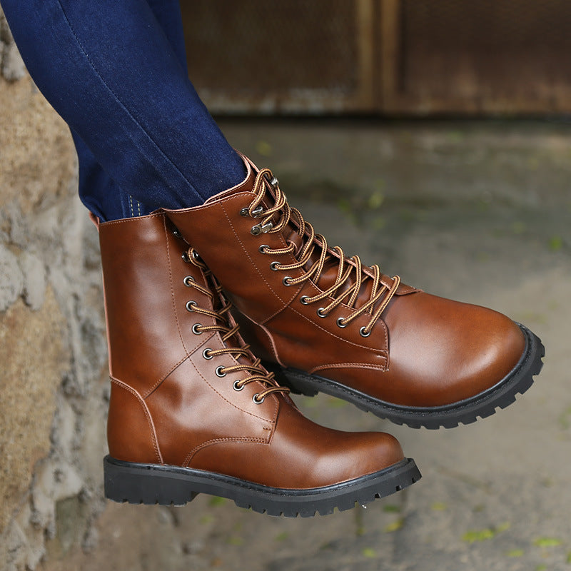 Seven-eyelet Tall Boots