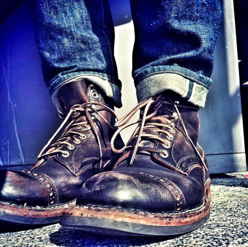 Blitz Leather Combat Boots