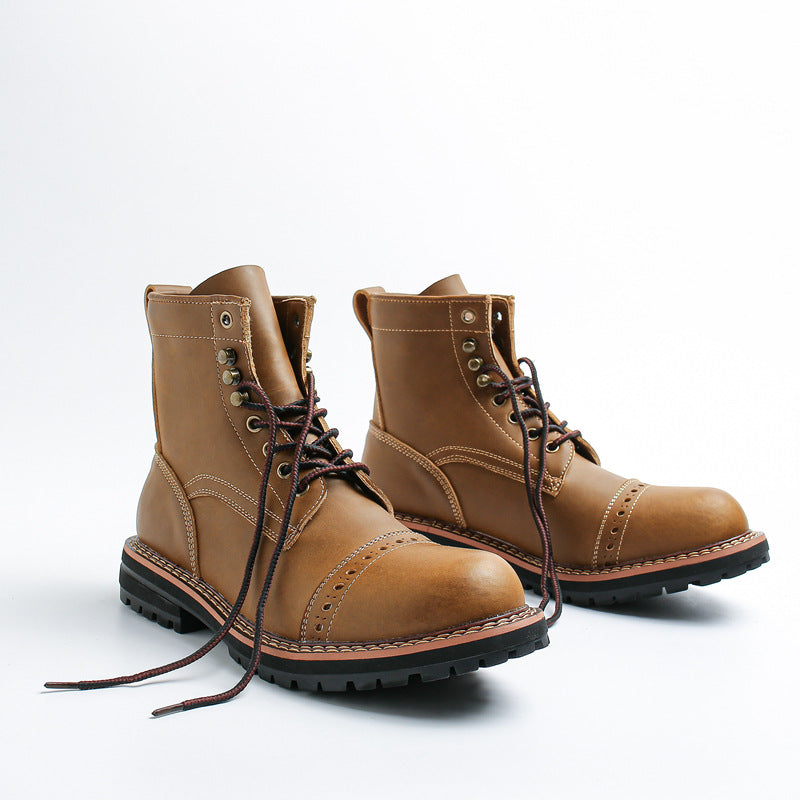Blitz Leather Combat Boots