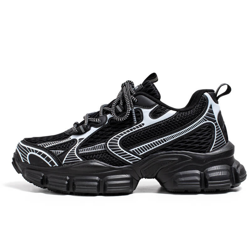 Mesh-Panel Sneakers