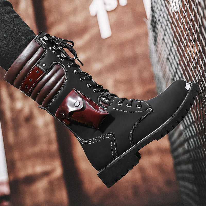 Pocket Decor High Top Boots