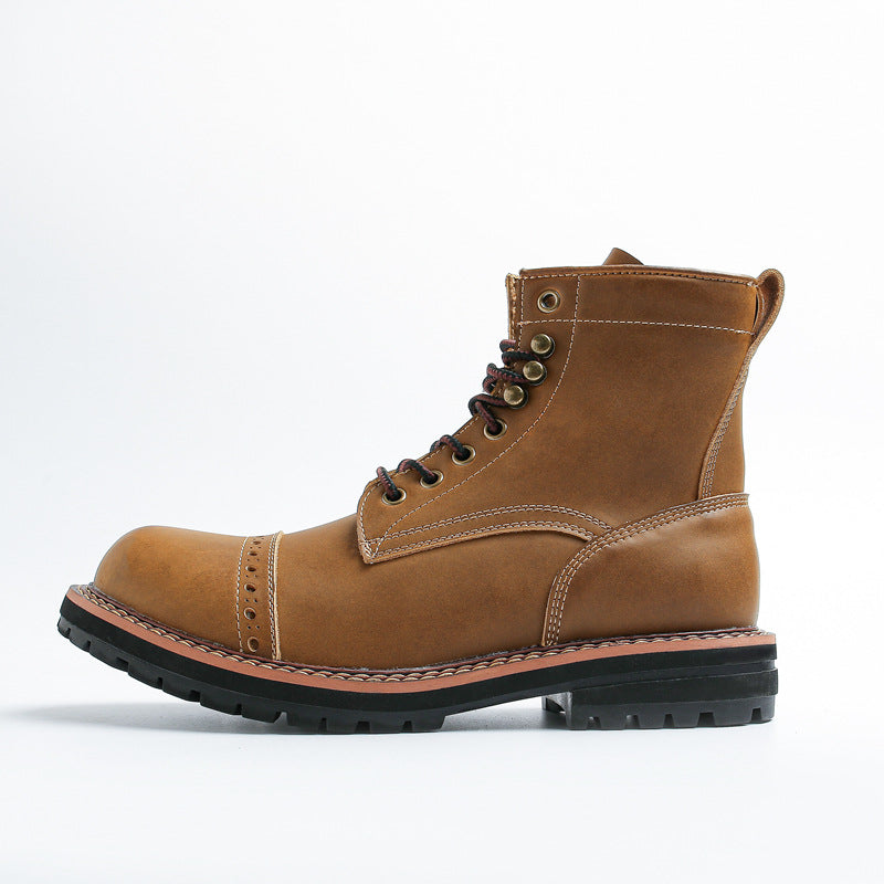 Blitz Leather Combat Boots