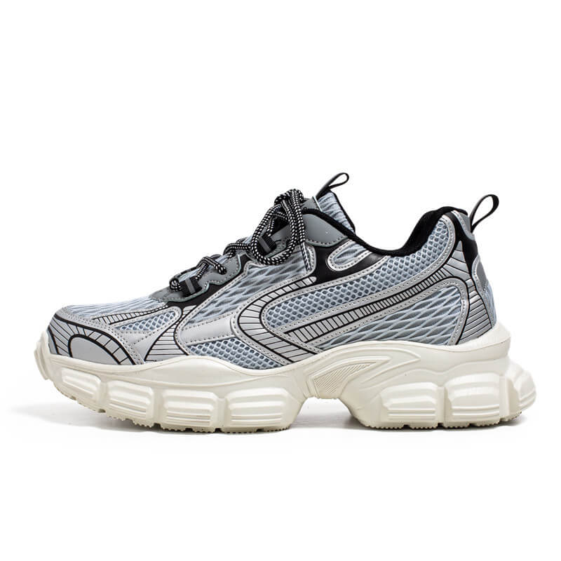 Mesh-Panel Sneakers