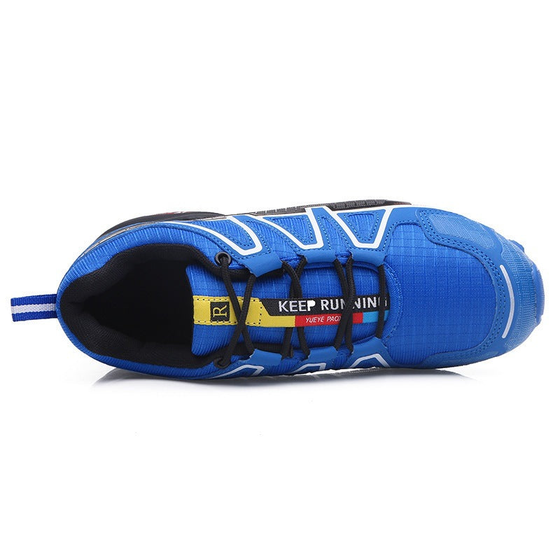 Letter Print Patchwork Sneakers