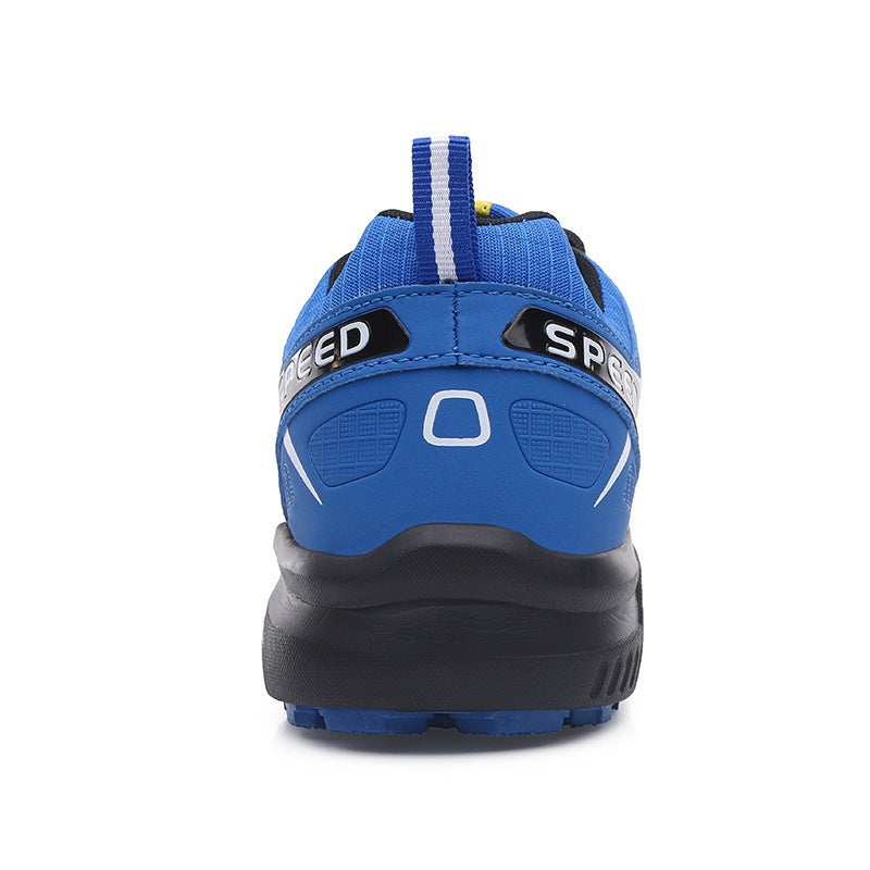 Letter Print Patchwork Sneakers