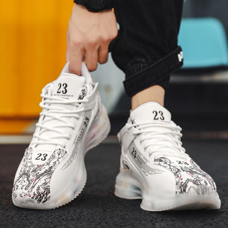 Letter Patchwork Sneakers