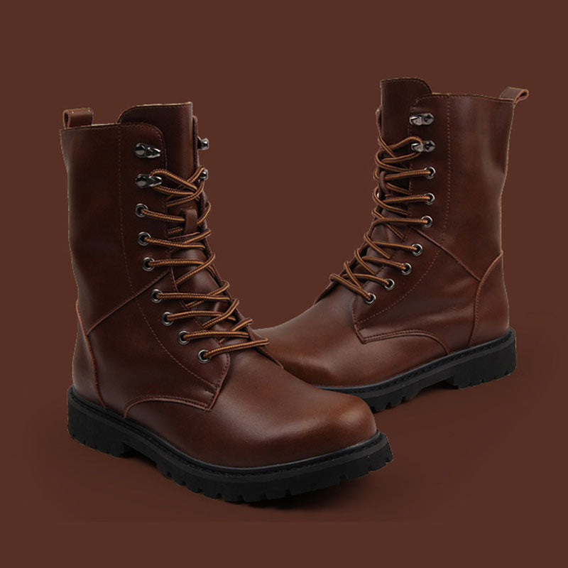Seven-eyelet Tall Boots