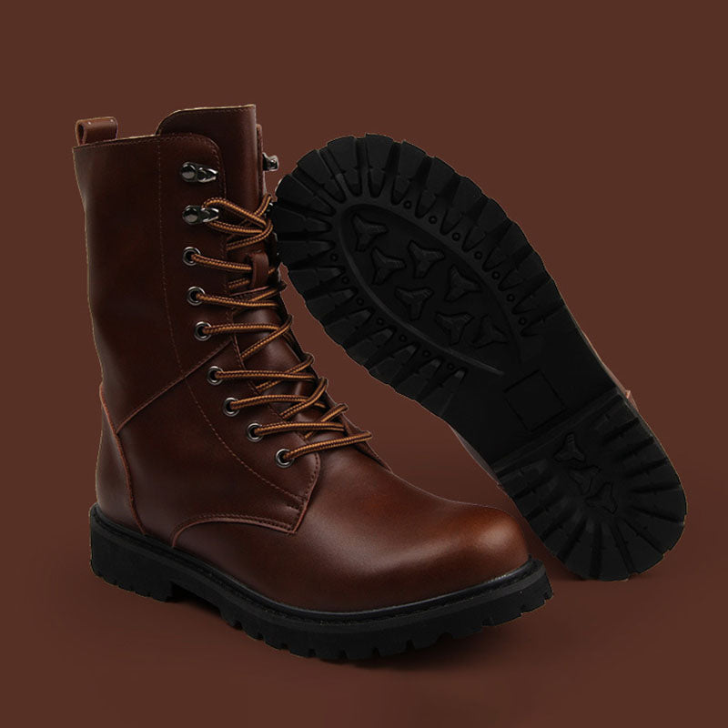 Seven-eyelet Tall Boots