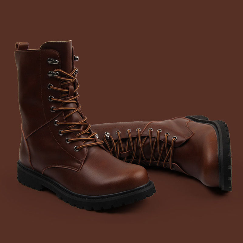 Seven-eyelet Tall Boots