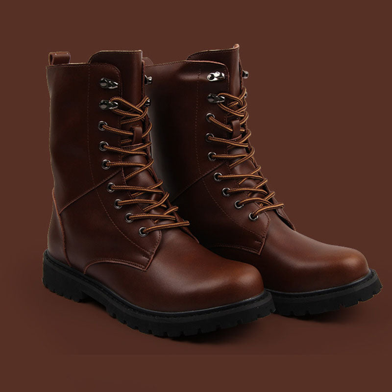 Seven-eyelet Tall Boots