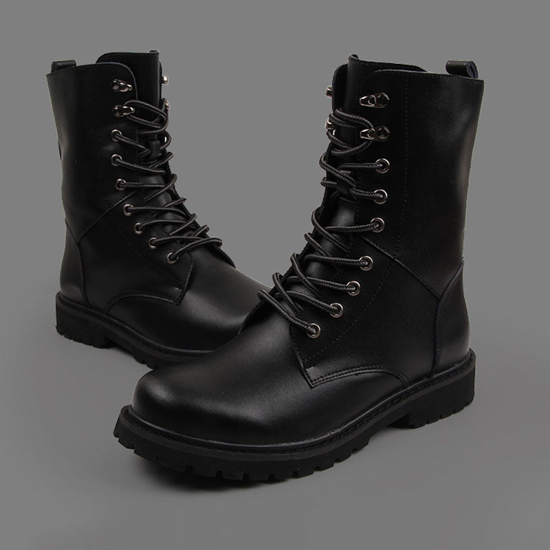 Seven-eyelet Tall Boots