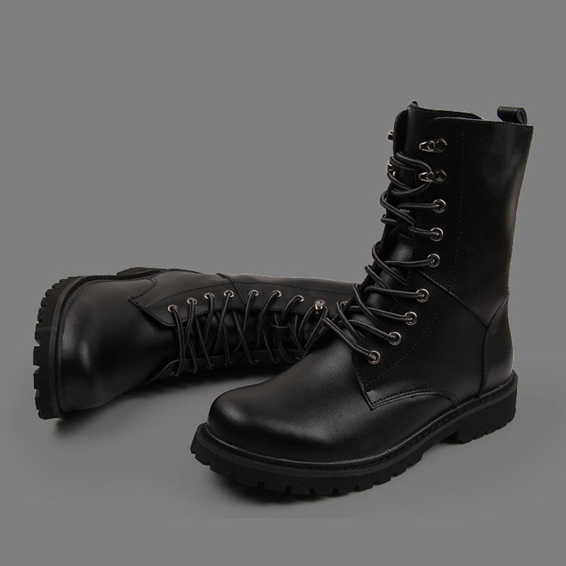 Seven-eyelet Tall Boots
