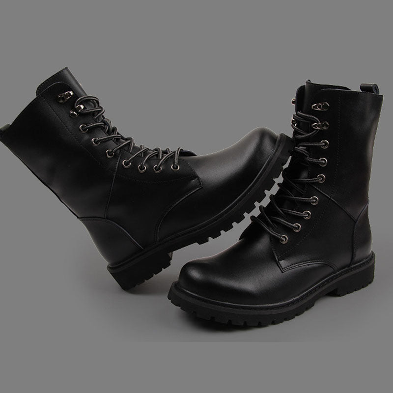 Seven-eyelet Tall Boots