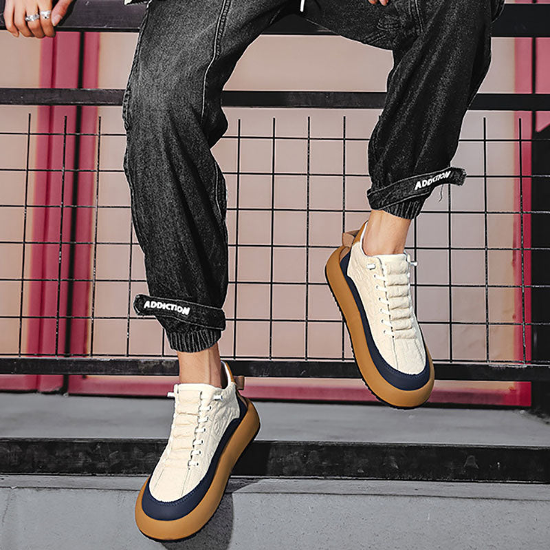 Block Patchwork Sneakers