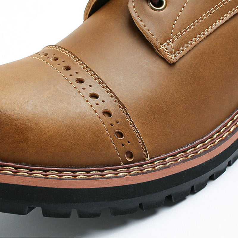 Blitz Leather Combat Boots