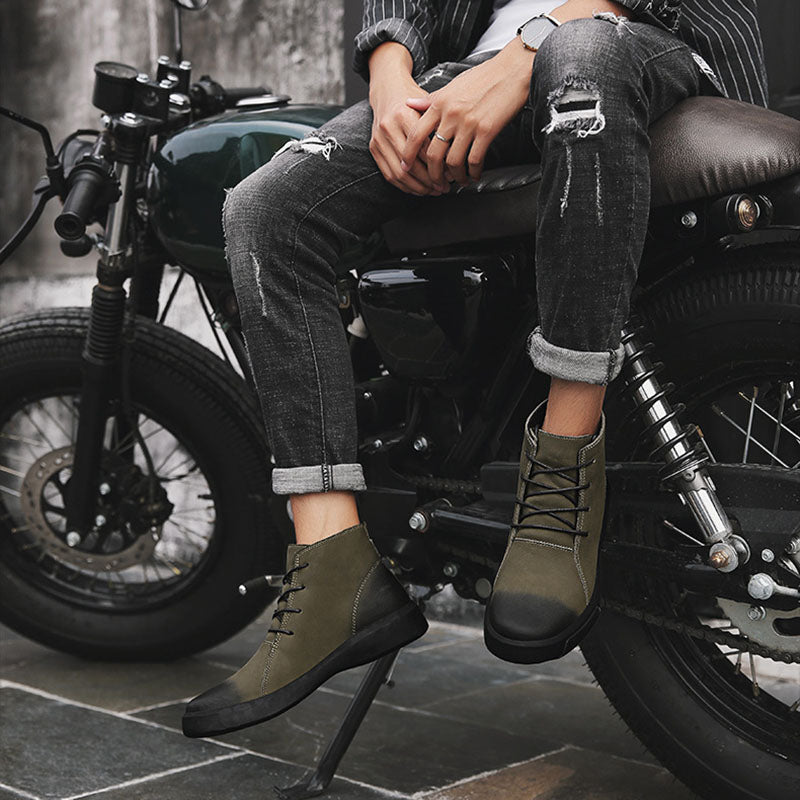 Leather Retro Boots