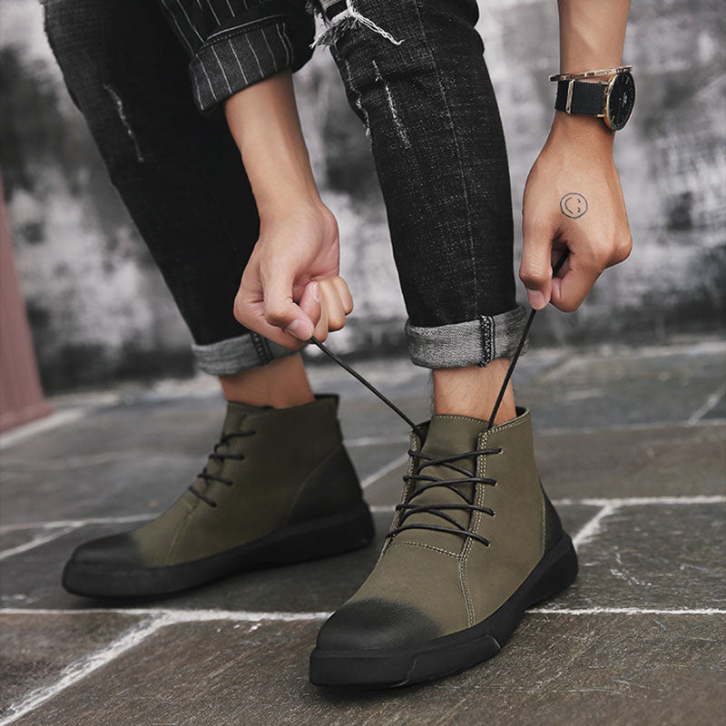 Leather Retro Boots