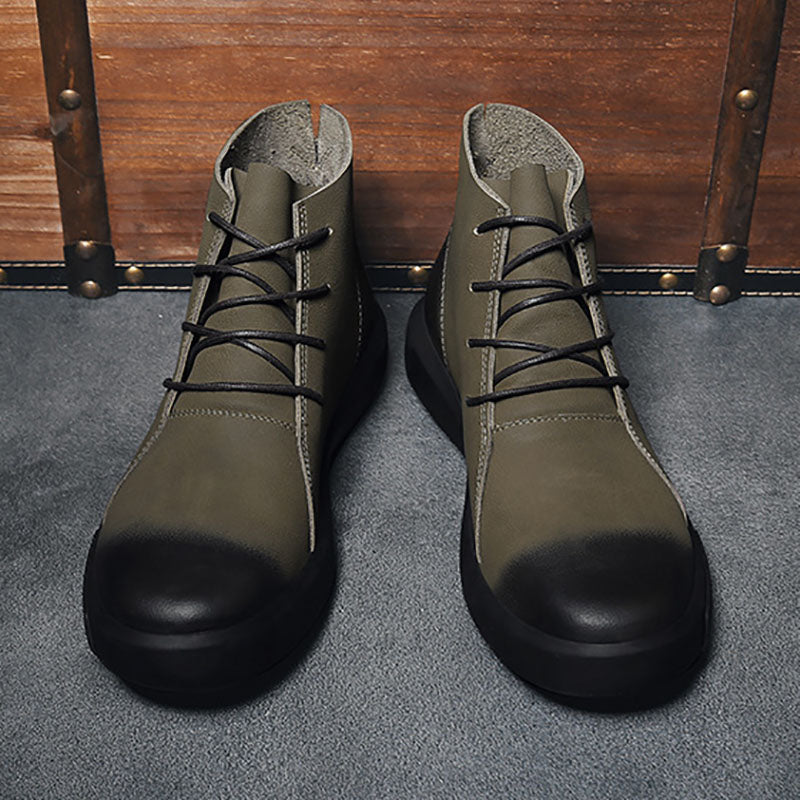 Leather Retro Boots