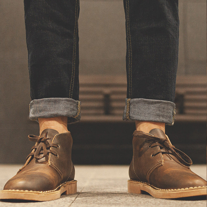 Sand Leather Men Boots