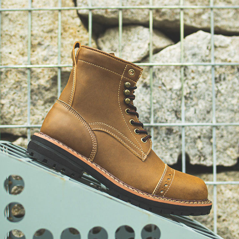 Blitz Leather Combat Boots