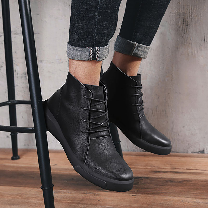 Leather Retro Boots