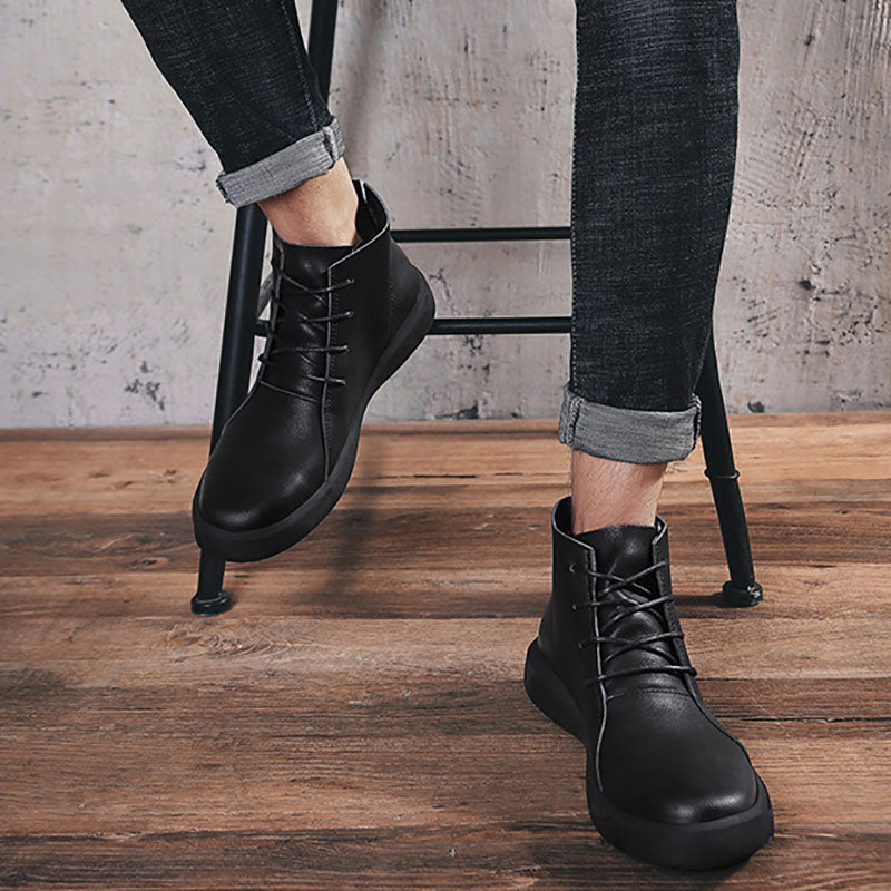 Leather Retro Boots