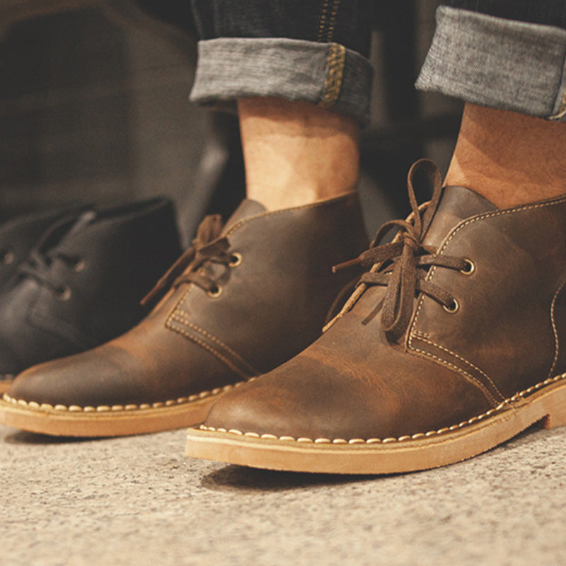 Sand Leather Men Boots