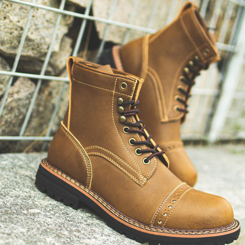 Blitz Leather Combat Boots