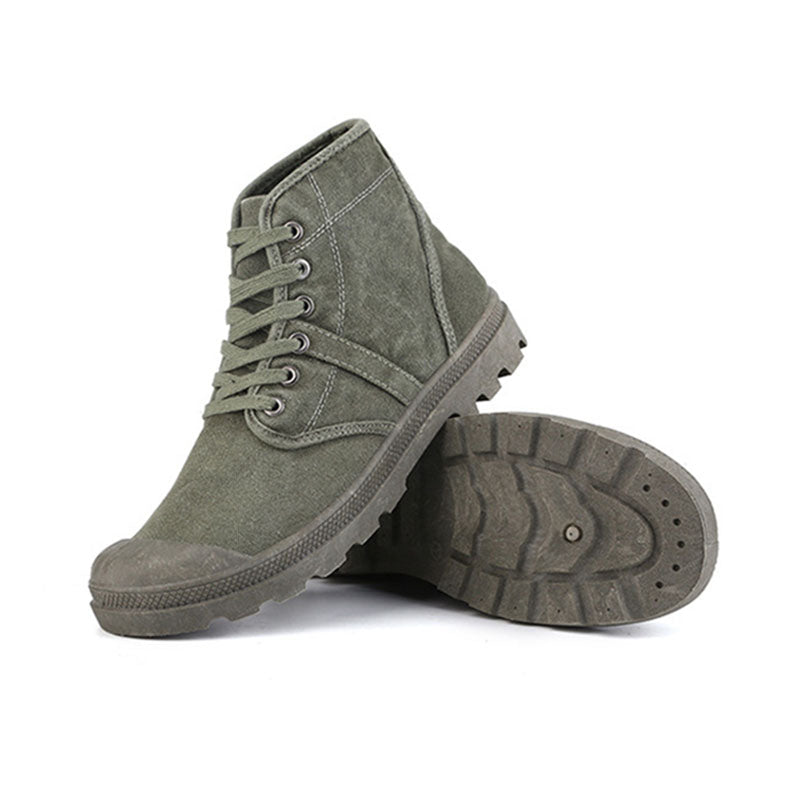 Canvas Ankle Boots