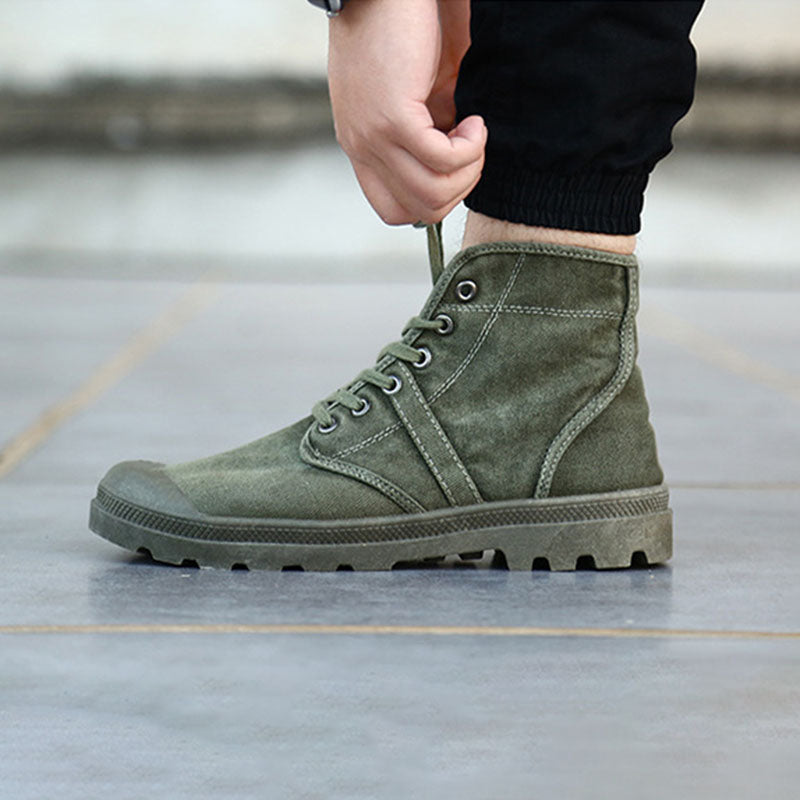 Canvas Ankle Boots