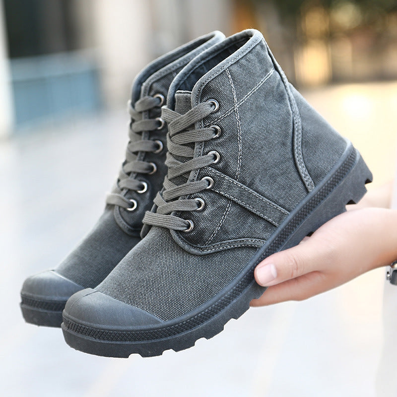 Canvas Ankle Boots