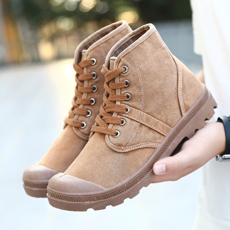 Canvas Ankle Boots