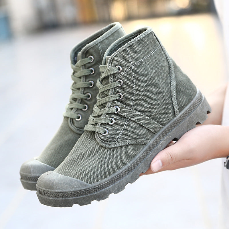 Canvas Ankle Boots