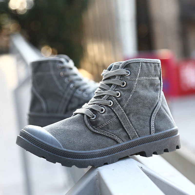 Canvas Ankle Boots