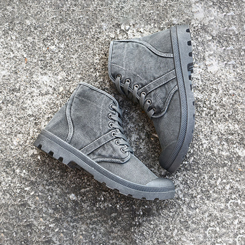 Canvas Ankle Boots