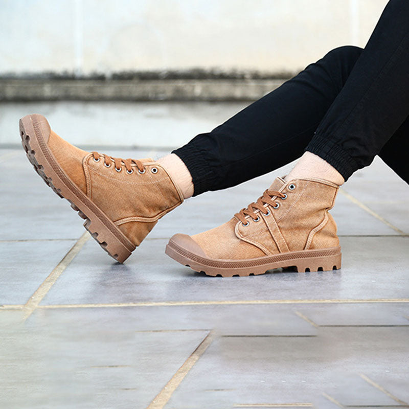 Canvas Ankle Boots