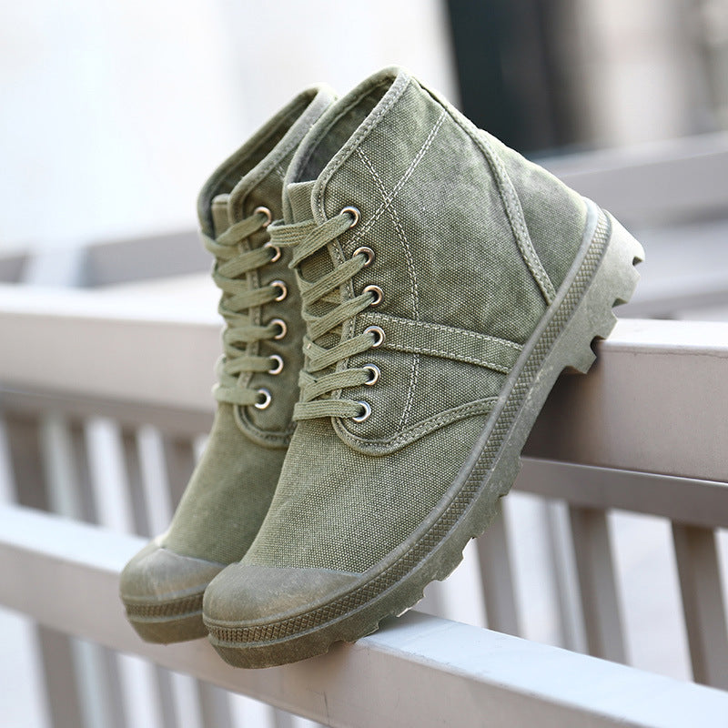 Canvas Ankle Boots