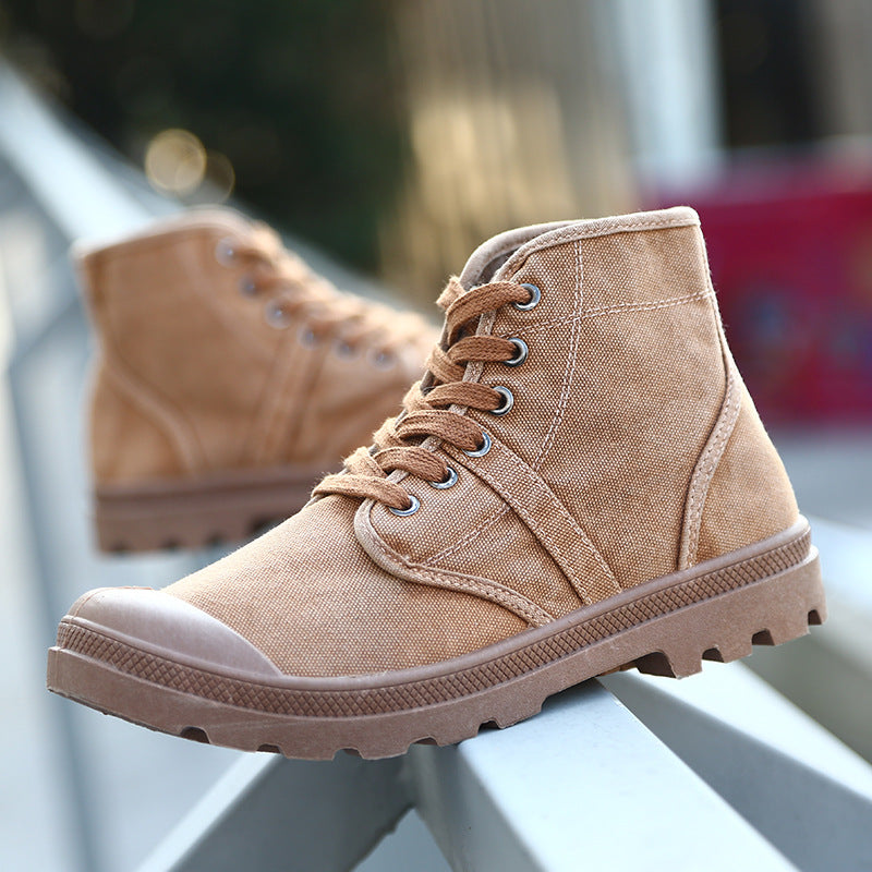 Canvas Ankle Boots