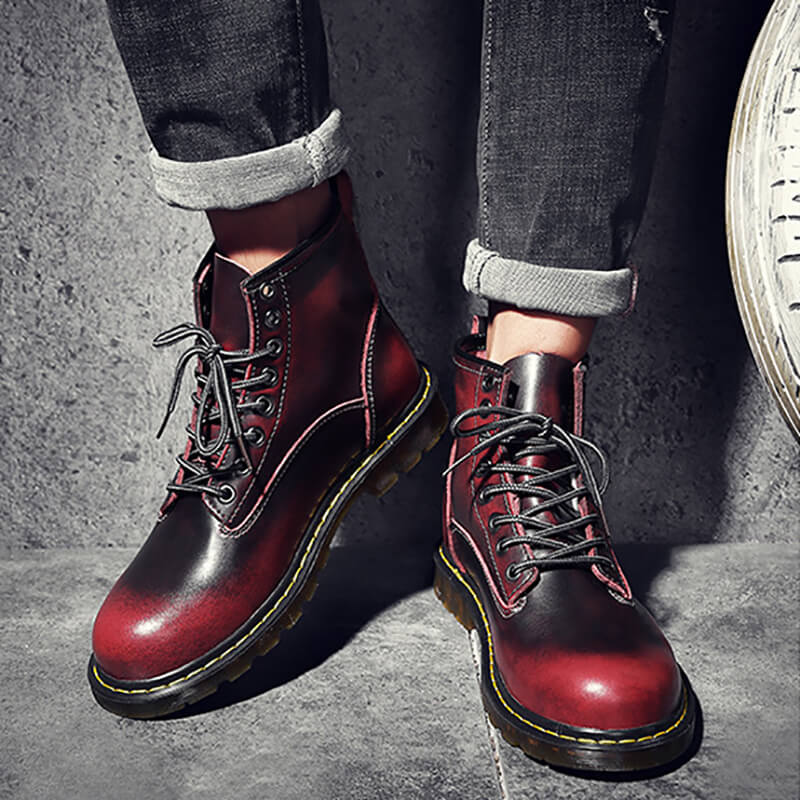 PU Rubbed Desert Boots
