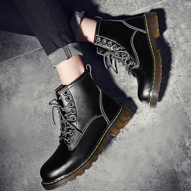 PU Rubbed Desert Boots