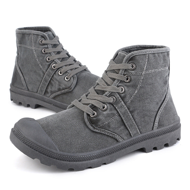 Canvas Ankle Boots