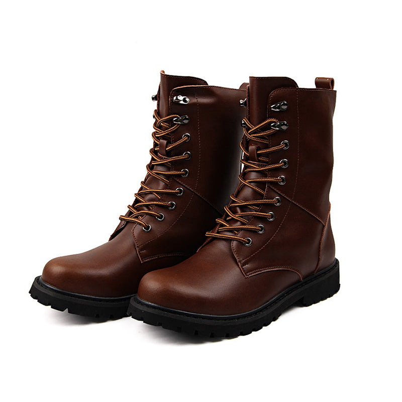 Seven-eyelet Tall Boots