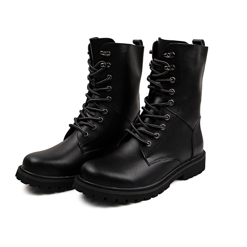 Seven-eyelet Tall Boots